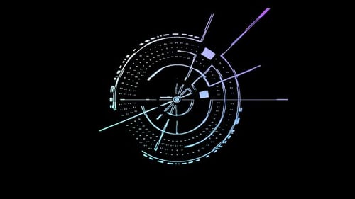 Collection de radars : chargement de l'animation d'une grille circulaire