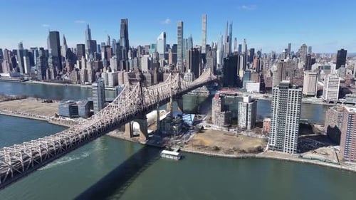 Queensboro Bridge At Manhattan In New York United States.