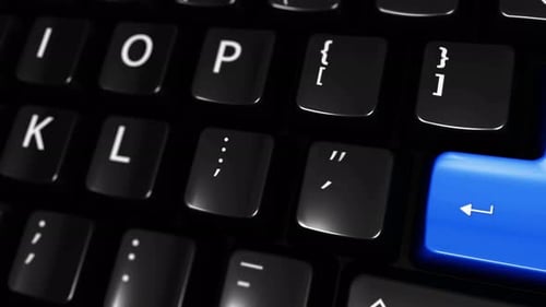 Statistische Bewegungsbewegung auf Computertastaturtaste