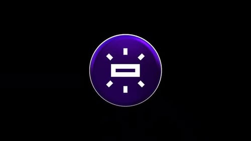 Clean 3D Rotating Abstract Geometric Icon Animation