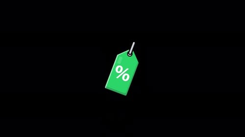 Animated Price Tag Icon for Sales Promotions