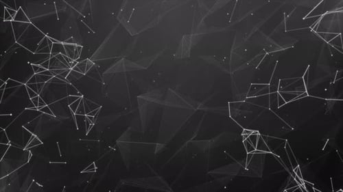 Plexus Futuristic Technology Background Black Loop V8