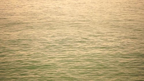Sea Water Surface Camera Flies Over the Calm Azure Sea Nobody Holiday Recreation Concept Abstract