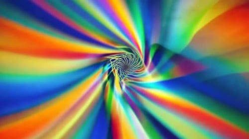 Abstrakter Regenbogen-Spiralwirbelschleifenhintergrund mit buntem