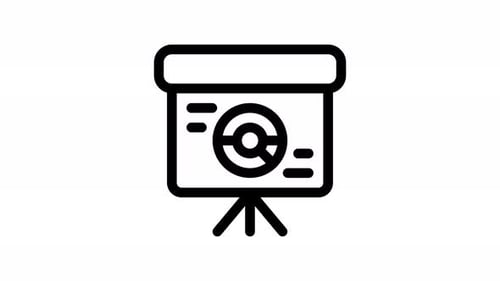 pie chart line icon animation