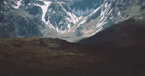 Snow Capped Mountains Under Clear Skies Invite Adventure