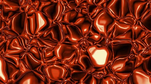 Shiny Metallic Abstract Fluid Motion Background Loop