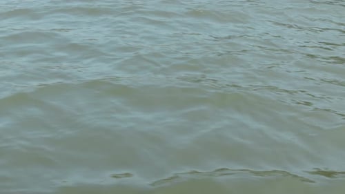Rippling water on the surface of ocean