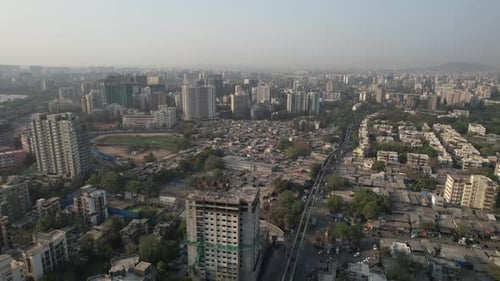 Excursão aérea de Uhd Mumbai