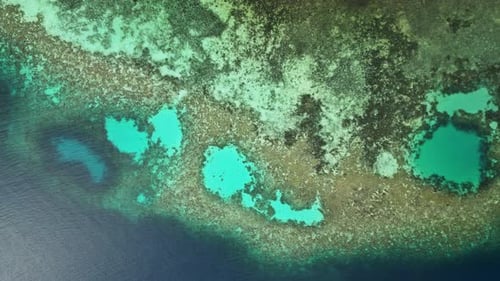 Tropical Island with Blue Lagoons