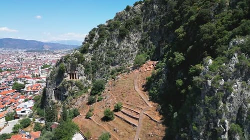 Blick auf die antike Stadt Amintas 07