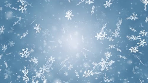 Weihnachts-Schneeflocke mit fallendem Hintergrund, Loop, V8