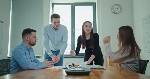 Collaborative Team Achieves Success with High Fives