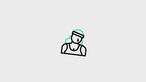 Sportswoman Animated Icon