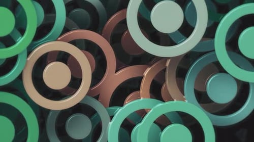 Colorful Shiny Circles Abstract Background