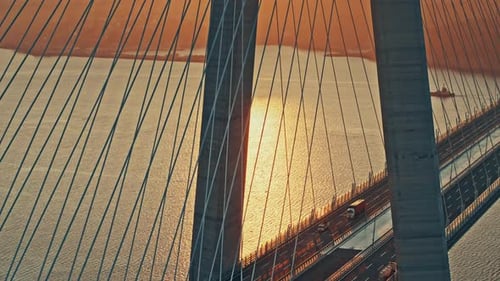 4 K Aerial Views Of Istanbul City And Bridge, Turkey