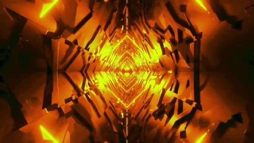 Hypnotic Neon Tunnel Video Background
