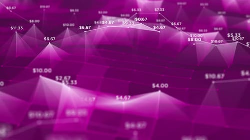 Abstract Data Network with Financial Values Dynamic Background