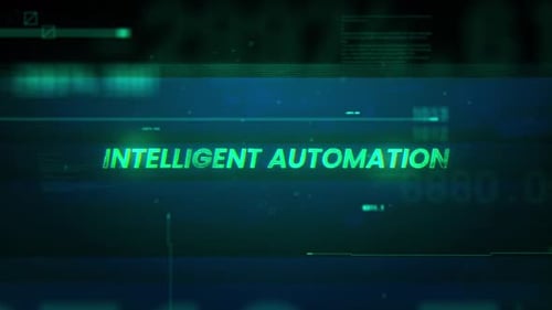 Automatisation intelligente Word On Noise Glitch Error Technology Contexte de données futuriste