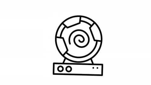 Metaverse Portal Line Icon Animation