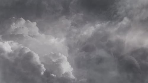 Gray Storm Clouds Moving Across the Sky