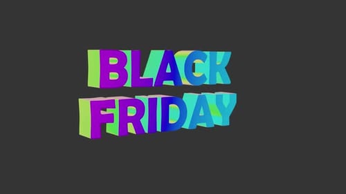 Dynamic Black Friday 3D Text Reveal Animation