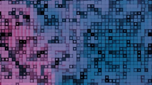 Dynamic Abstract Pixel Grid Background Animation