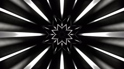 White Pulse Neon Arcade im Endless Flow-Hintergrund VJ Loop in 4K
