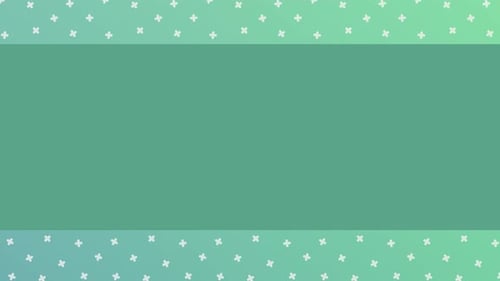 Headline Collection: A thin red rectangle Logo with white stars and blue lines transition element on