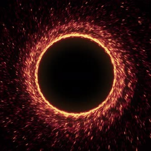 Abstract Sparkling Particle Ring Reveal