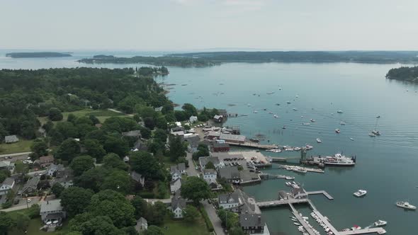Aerial View Of North Haven Maine Showcasing A Charming Coastal aerial-view-of-north-haven-maine-showcasing-a-charming-coastal