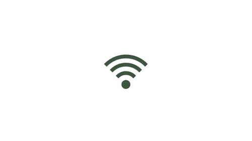 Animated Flat Design WiFi Signal Icon