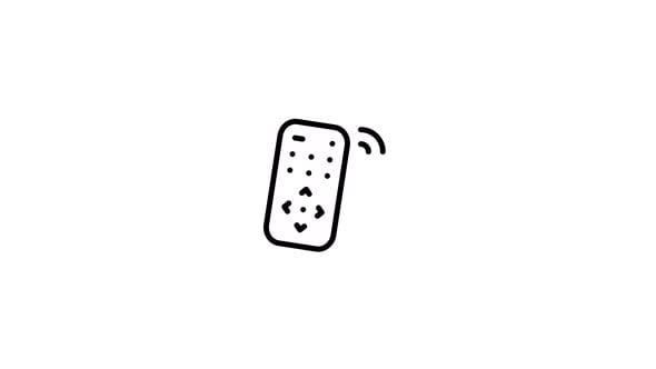Remote Control Animated Icon With Alpha Channel, Elements Motion ...
