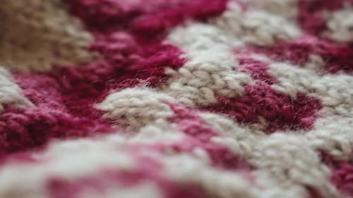 Knitted sweater texture patterns, close up view