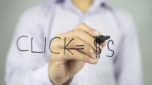 Writing Click Equals Money Equation