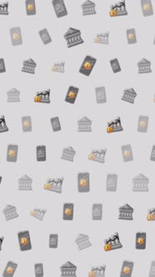 Finance Economy Business Icons Pattern Seamless