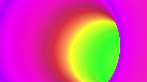 3D Color Round Tunnel Able to Loop Endless