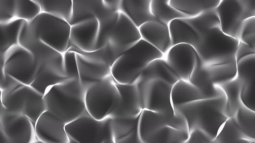 abstrakter glatter Wellenhintergrund. Weiße Farbe, weich, glatt, trendig, gewellt, animiert, 4k. Vd 670