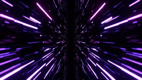 Purple Abstract Light Speed Effect Background Vj Loop In 4K