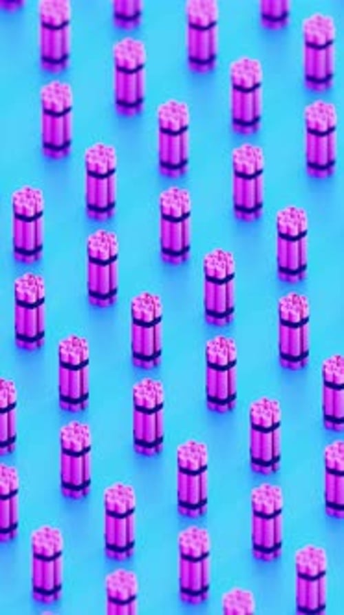 Abstract Pink Dynamite Sticks Vertical Seamless Loop Background