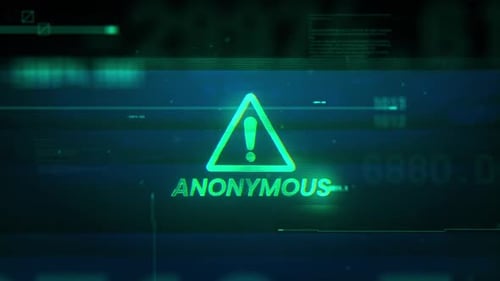 Palavra anônima sobre tecnologia de erro de falha de ruído: plano de fundo de dados futuristas