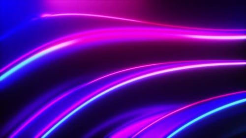 Leuchtende glänzende Formen Fließender Hintergrund