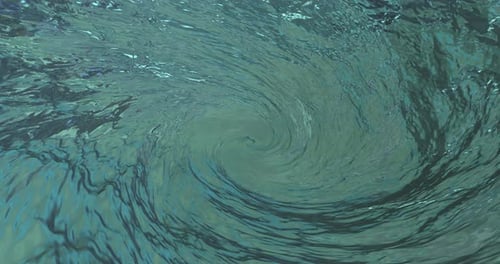 Rotating Blue Abstract Swirl Whirlpool Abstract Background Animation Seamless Loop