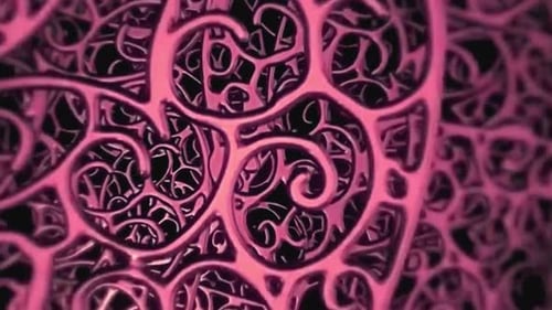 Abstract Organic Swirls Morphing Background Animation