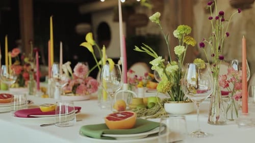 Elegant Table Setting for Wedding or Special Event