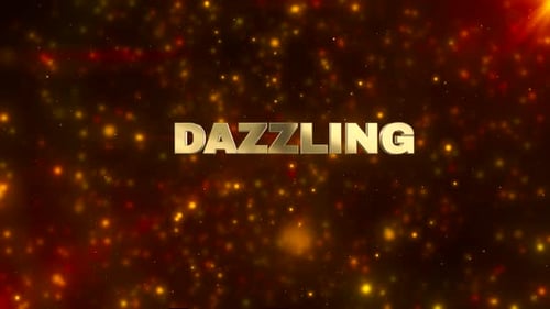 Dazzling Golden Shimmer Particle Motion Background