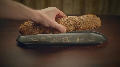 Bakery Concept of Homemade Breads Loaf Pastry Food Background