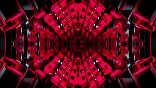 Red Space Vj Loop Background Crystall Party HD