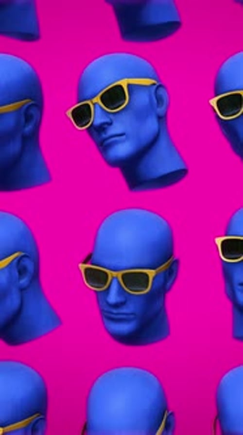Heads With Sunglasses 01