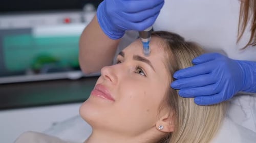Hardware Cosmetology Mesotherapy Dermapen Treatment of the Face Area Facial Rejuvenation